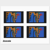 Sticker Rectangulaire Bâle (Feuille)