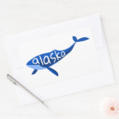 Sticker Rectangulaire Baleine d'Alaska (Enveloppe)