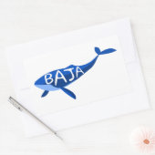 Sticker Rectangulaire Baleine de la Basse Californie du Mexique (Enveloppe)