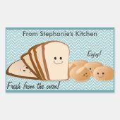 Sticker Rectangulaire Balise cadeau de pain frais (Devant)
