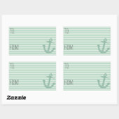 Sticker Rectangulaire Balise cadeau pour Parties scintillant Faux (Feuille)