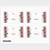 Sticker Rectangulaire Balise cadeau Red Hot Chili Peppers (Feuille)