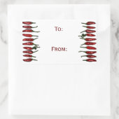 Sticker Rectangulaire Balise cadeau Red Hot Chili Peppers (Sac)