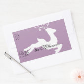 Sticker Rectangulaire Balise cadeau Reindeer (Enveloppe)