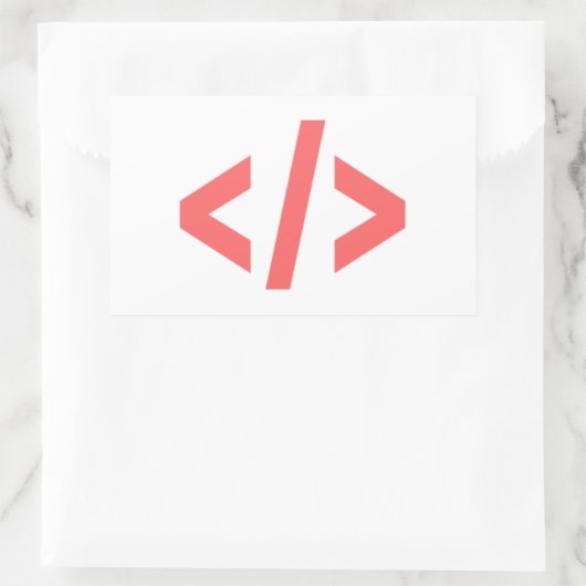 Sticker Rectangulaire Balise de programmation (Sac)