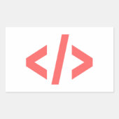 Sticker Rectangulaire Balise de programmation (Devant)