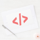 Sticker Rectangulaire Balise de programmation (Enveloppe)