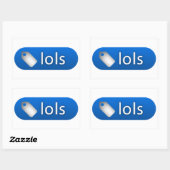 Sticker Rectangulaire balise lols (Feuille)