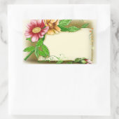 Sticker Rectangulaire Balise Nom des fleurs (Sac)