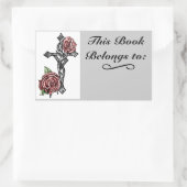 Sticker Rectangulaire Balise Sanguin et Plaque Rose (Sac)