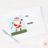 Sticker Rectangulaire Balises cadeaux de vacances de golf (Enveloppe)