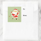 Sticker Rectangulaire Balises cadeaux de vacances de golf (Sac)