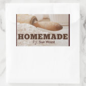 Sticker Rectangulaire Balises cadeaux faites maison par VOUS (Sac)