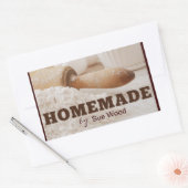 Sticker Rectangulaire Balises cadeaux faites maison par VOUS (Enveloppe)