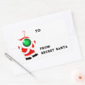 Sticker Rectangulaire Balises cadeaux Secret Père Noël (Enveloppe)