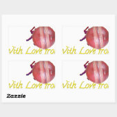 Sticker Rectangulaire Ball NEWZEALAND (Feuille)