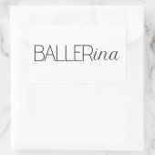 Sticker Rectangulaire "Baller" Ballerine (Sac)