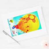 Sticker Rectangulaire Ballon de Zia (Enveloppe)