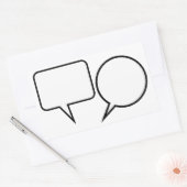 Sticker Rectangulaire Ballons vocaux (Enveloppe)