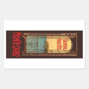 Sticker Rectangulaire Balmoral Palace Hotel (Monte Carlo) Vector Format