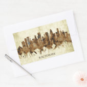Sticker Rectangulaire Baltimore Maryland (Enveloppe)