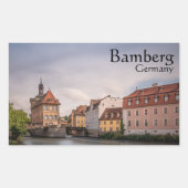 Sticker Rectangulaire Bamberg Allemagne (Devant)