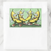 Sticker Rectangulaire Bananes (Sac)