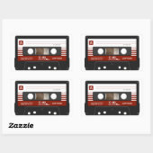 Sticker Rectangulaire Bande Cassette (Feuille)