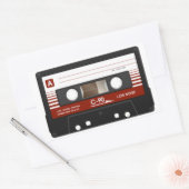 Sticker Rectangulaire Bande Cassette (Enveloppe)