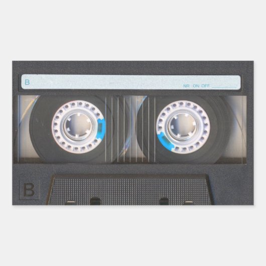 Sticker Rectangulaire Bande Cassette (Devant)
