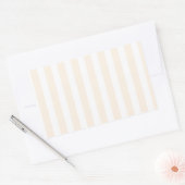 Sticker Rectangulaire Bande de bonbons beige et blanche (Enveloppe)