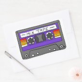 Sticker Rectangulaire Bande de mélange classique (Enveloppe)