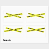 Sticker Rectangulaire Bande de scène de crime (Feuille)