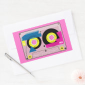 Sticker Rectangulaire Bande Mix des années 80 (Enveloppe)