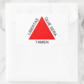 Sticker Rectangulaire Bandeira de Minas Gerais, Brésil (Sac)