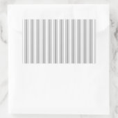 Sticker Rectangulaire Bandes de bonbons grises et blanches (Sac)