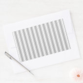 Sticker Rectangulaire Bandes de bonbons grises et blanches (Enveloppe)