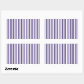 Sticker Rectangulaire Bandes de bonbons ultra violettes et blanches (Feuille)