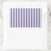Sticker Rectangulaire Bandes de bonbons ultra violettes et blanches (Sac)