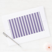 Sticker Rectangulaire Bandes de bonbons ultra violettes et blanches (Enveloppe)