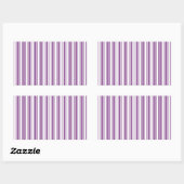 Sticker Rectangulaire Bandes de bonbons violettes et blanches (Feuille)