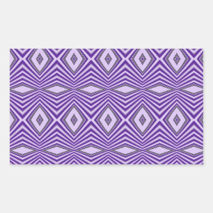 Sticker Rectangulaire Bandes de diamant pourpre
