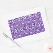 Sticker Rectangulaire Bandes de diamant pourpre (Enveloppe)