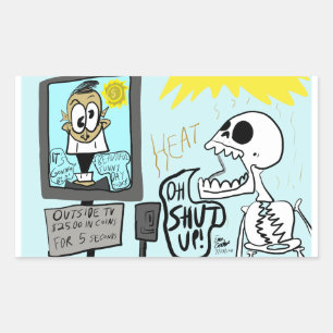 Sticker Rectangulaire Bandes dessinées d'Erica Crooks : Canicule estival