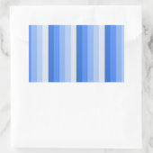 Sticker Rectangulaire Bandes d'ombre bleues (Sac)