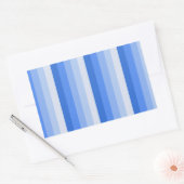 Sticker Rectangulaire Bandes d'ombre bleues (Enveloppe)