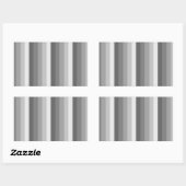 Sticker Rectangulaire Bandes d'ombre grises (Feuille)