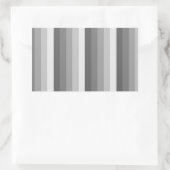 Sticker Rectangulaire Bandes d'ombre grises (Sac)