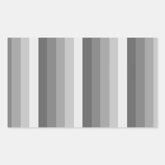 Sticker Rectangulaire Bandes d'ombre grises (Devant)