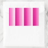 Sticker Rectangulaire Bandes d'ombre rose chaud (Sac)